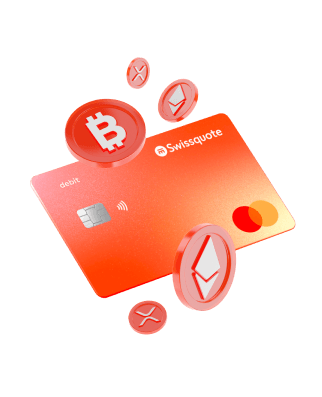 Swissquote Debit card with crypto coins
